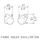 Combined Ball Corner & Brace - Pack of 4